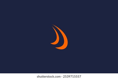 Letra d con la inspiración de la Plantilla del diseño del Vector del icono del logotipo de la carretera
