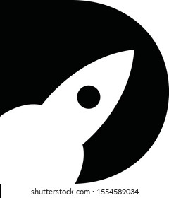 letter D with rocket logo design inspirations