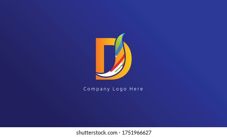 Letter D S logo design. Creative minimalism logotype icon symbol