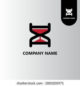 Letter D or sand watch logo inspiration good for profesional brand company