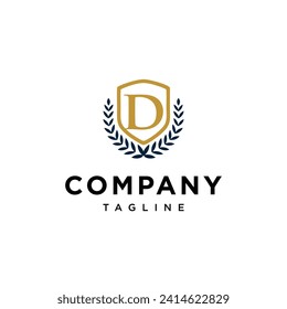 Letter D Shield Education logo icon vector template.eps