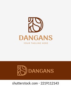 Letter D Simple Line Abstract Logo Design. Initial D Traditional Monogram Logo Identity for Branding, Business, Real Estate, Fasion and Luxury Brand
