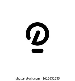 letter D simple logo design