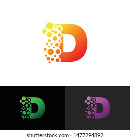 Letter D simple logo icon design vector