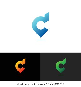 Letter D simple logo icon design vector