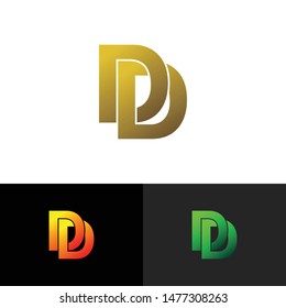 Letter D simple logo icon design vector