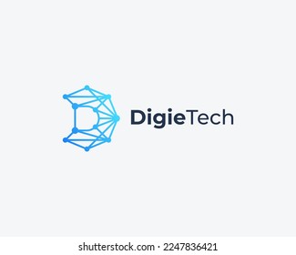 Letter D Simple Monogram Logo