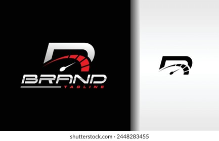the letter D speedometer logo