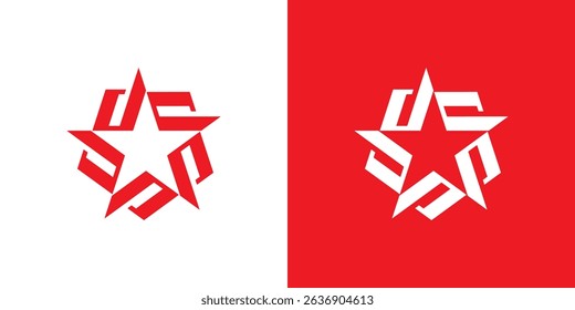 Letter D Star Hexagon Logo Design