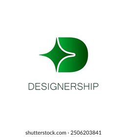 Letter D Star Logo Design Vector Icon Graphic Illustration