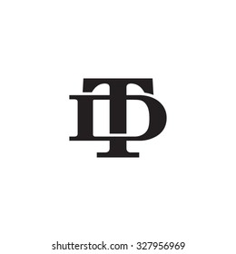 letter D and T monogram logo