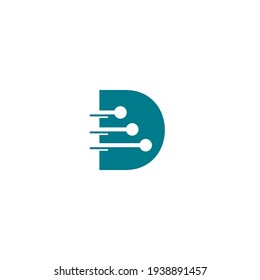 Logo-Design von Letter d Tech