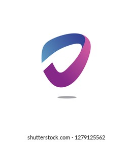 Letter D Tech Logo Vector