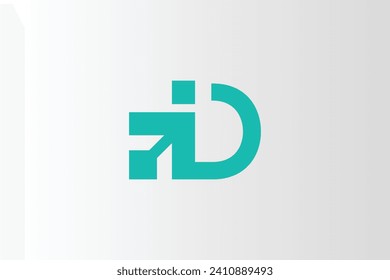 Letter D tech logo vector icon illustration.