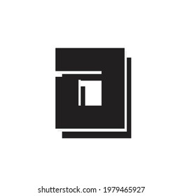letter D text effect design vector, Can be used for Logo.