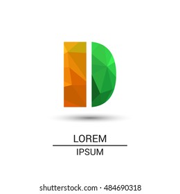 Letter D that can be used as initial logo