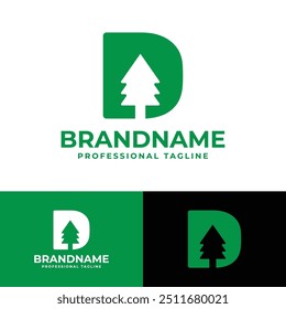 Letter D Tree Logo, for any Environmental Brands with D initial