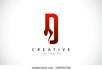 Letter D Trendy Logo Design. Creative Letters Icon Logo Vector Illustration.