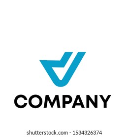 letter d unique sign vector design logo