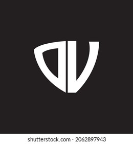 Diseño del logotipo Carta d y v Vector libre
