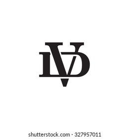 letter D and V monogram logo