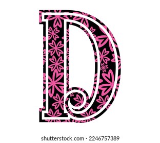 Letter D, Valentine Alphabet Monogram
Sublimation vector design file, for mug, t-shirt, vase, pillow case. etc