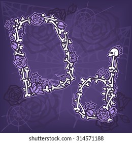 Letter D vector alphabet. ABC concept type as logo. Typography design.