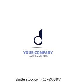 Letter D vector design logo template