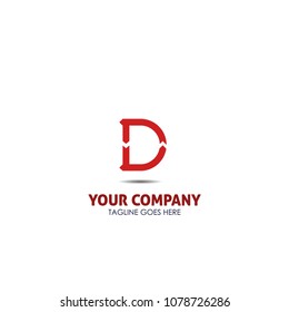 Letter D vector design logo template