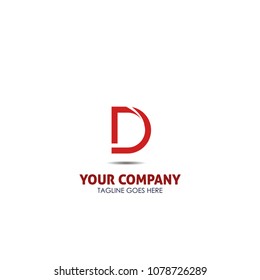 Letter D vector design logo template