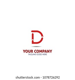 Letter D vector design logo template