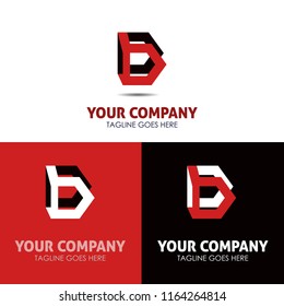 Letter D vector design logo template