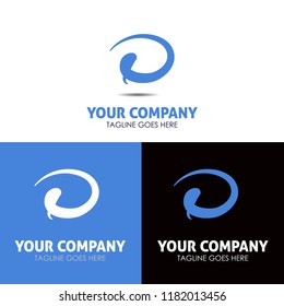Letter D vector design logo template