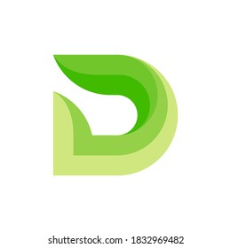 Letter D vector graphic, perfect for technology, business etc.	