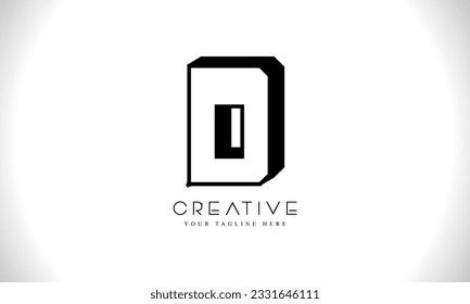Buchstabe D Vektorgrafik-Vorlage