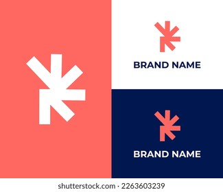 Letter D vector line logo design. Creative minimalism logotype icon symbol