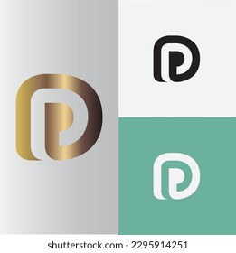 diseño del logotipo vectorial de letra D. concepto sencillo, lujoso y elegante