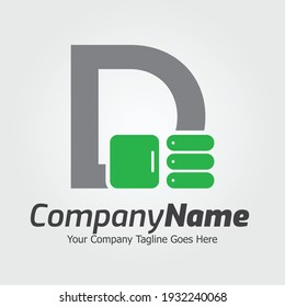 Letter D vector logo template, Colorful Letter D logo, Kitchen furniture logo design