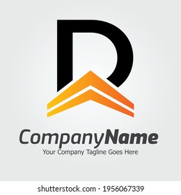 Letter D vector logo template, Colorful Letter D logo, Real Estate, Building and Construction Logo Design Template Vector Icon