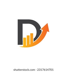 Letter D vector logo template, Colorful Letter D logo, Financial Company Logo, Financial Institute Advisors Logo Design Template Vector Icon