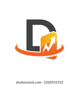 Letter D vector logo template, Colorful Letter D logo, Financial Company Logo, Financial Institute Advisors Logo Design Template Vector Icon