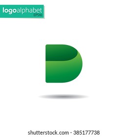 letter D vector template for using as logo
