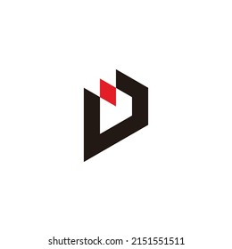 Letter D and W gems simple symbol logo vector