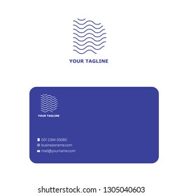 letter D. water wave river ocean logo symbol