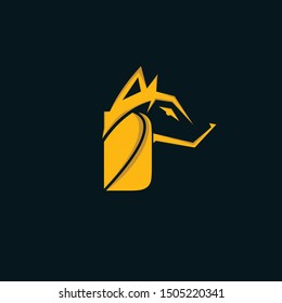 Letter D Wolf Creative Modern Business Logo