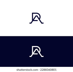 letter DA, AD modern branding logo