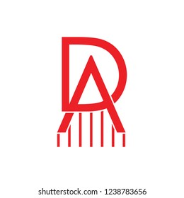 letter da linked motion arrow logo