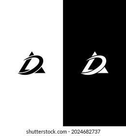 letter DA logo creative unique