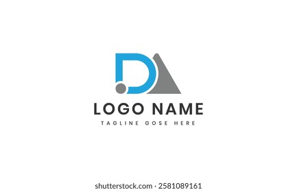 Letter da logo design icon