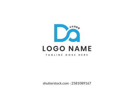 Letter da logo design icon